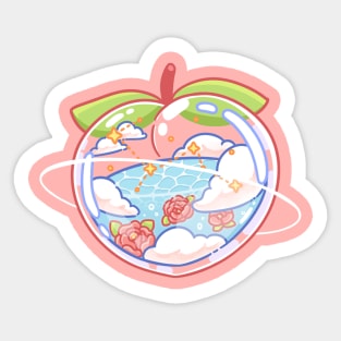 Glass Fruit Series - Peach Sticker